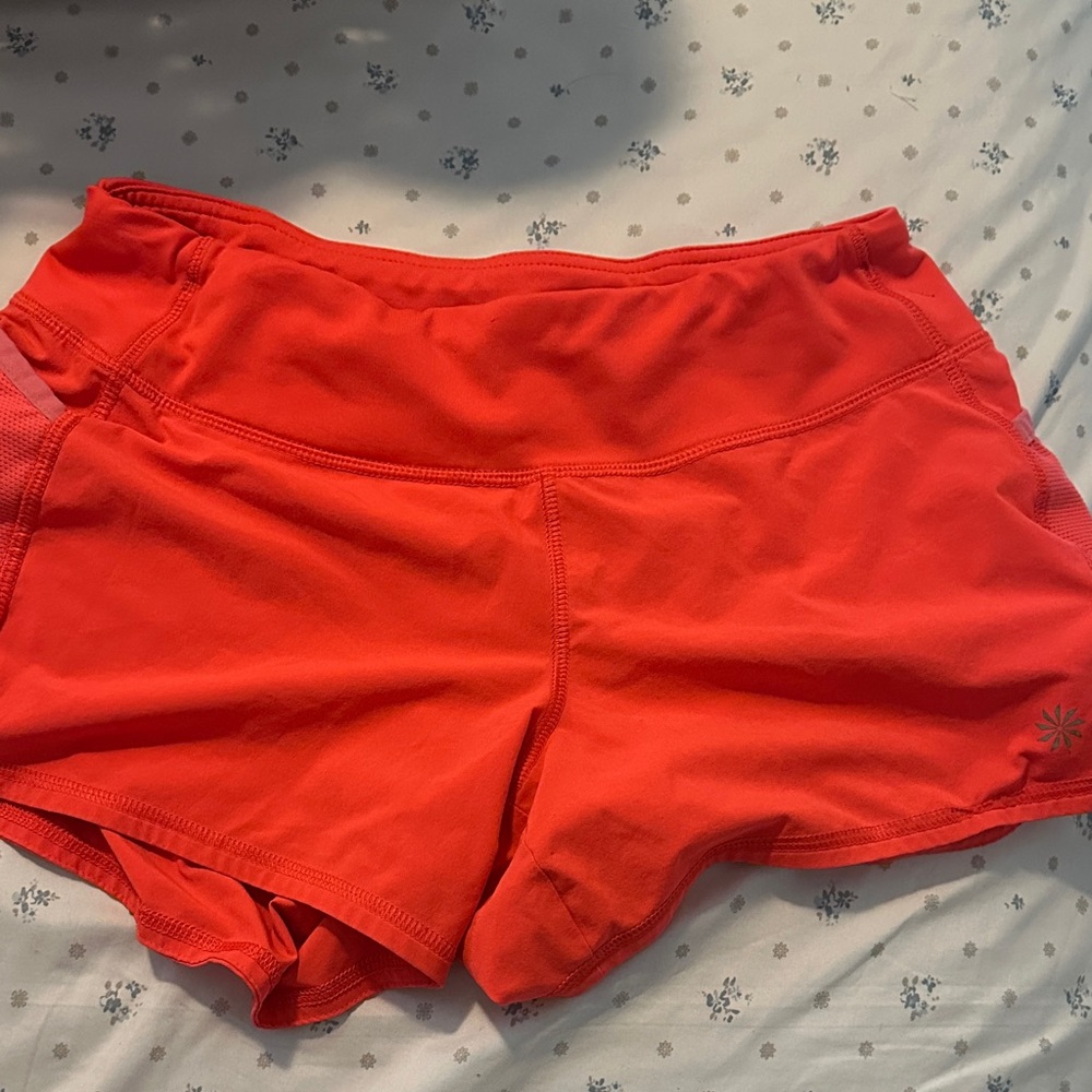 Altheta Women's bright orange/red Athletic Shorts